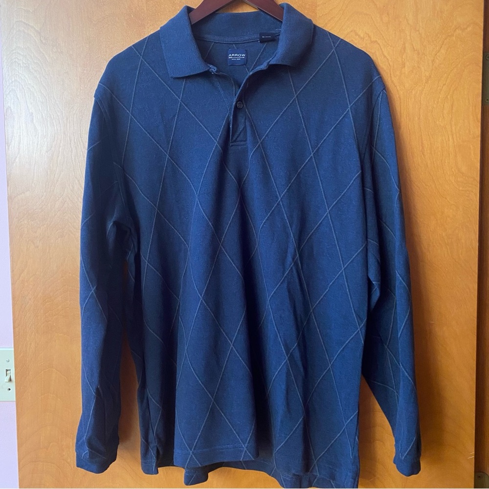 Arrow Quarter Button Pullover Sweater